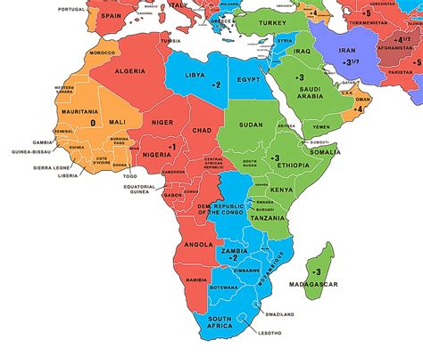 nigeria time zone vs south africa